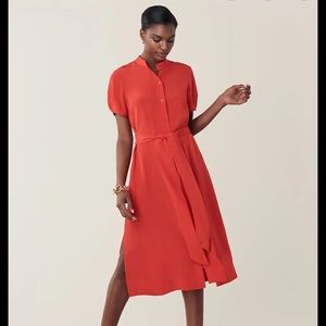 DVF Addilyn Silk Crepe De Chine Shirtdress M EUC